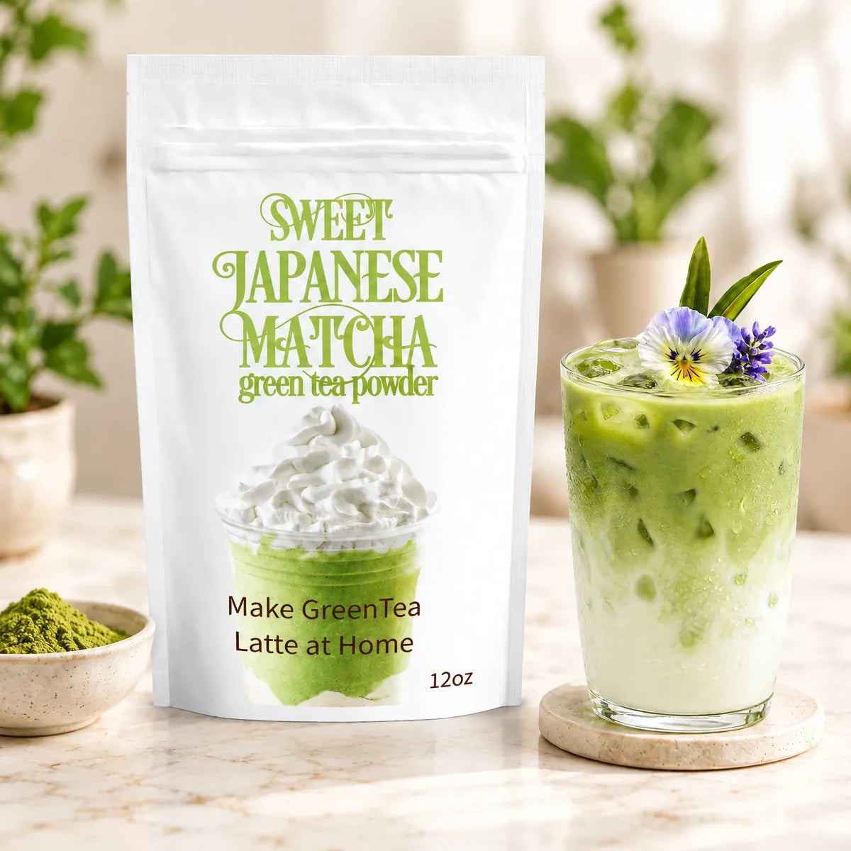 Matcha Outlet Sweet Japanese Matcha Green Tea Latte Mix 12 oz bag