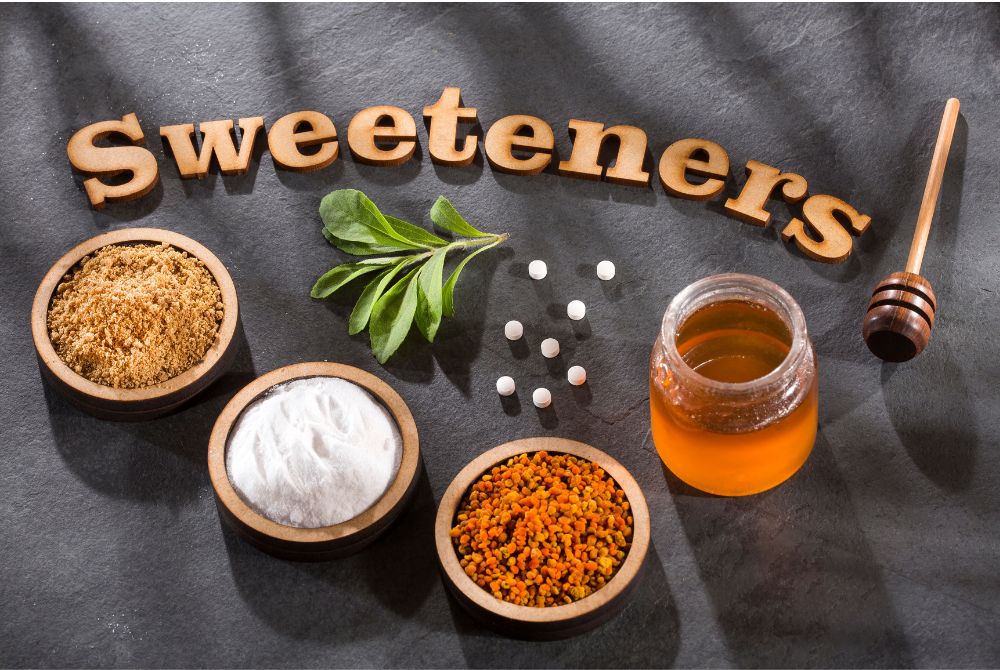 Which type of sweetener pairs best with a cup of hot or cold brewed powdered Matcha?  