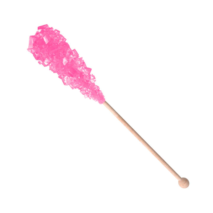 Pink 10 g flavored rock candy sugar stick