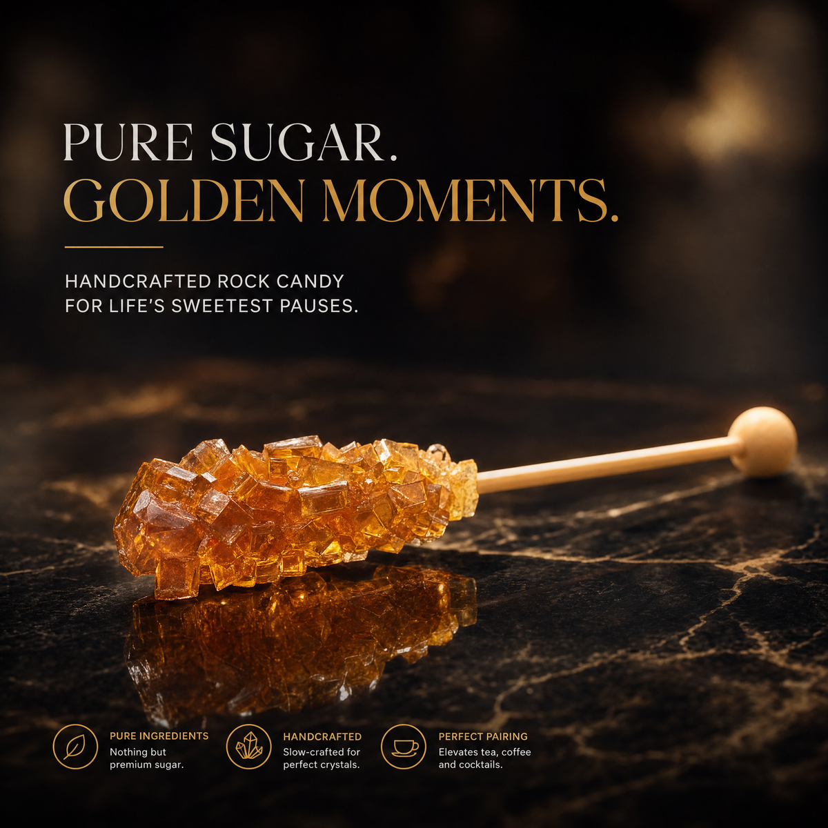 Individually wrapped 6 g sugar sticks