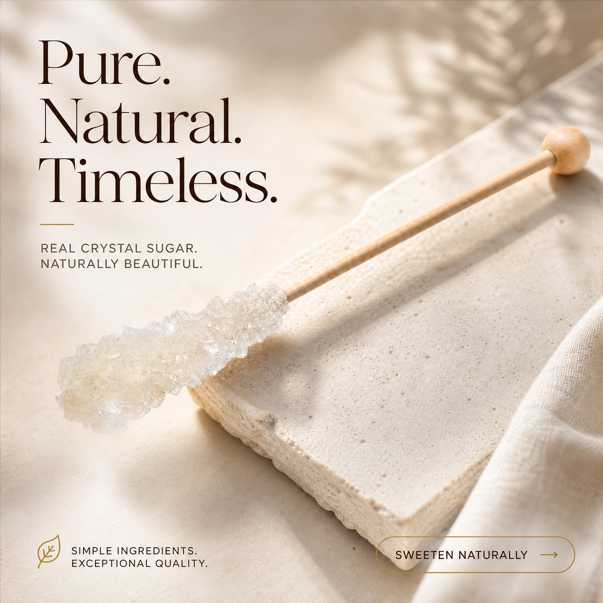 Individually wrapped 6 g sugar sticks