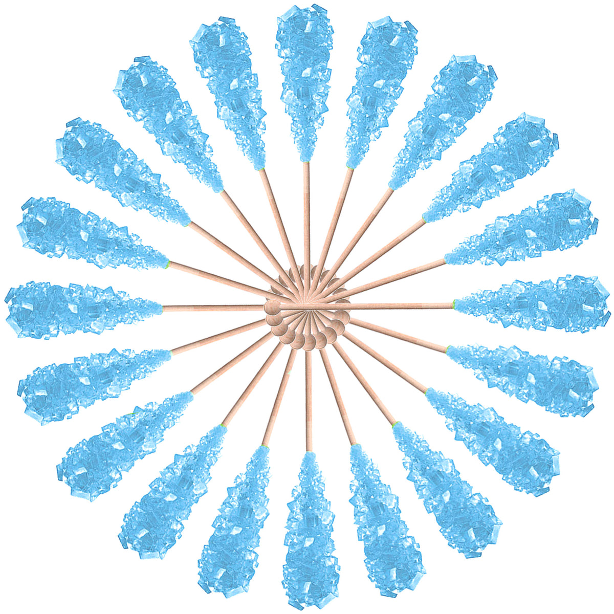 Light blue 10 g rock candy sugar stick