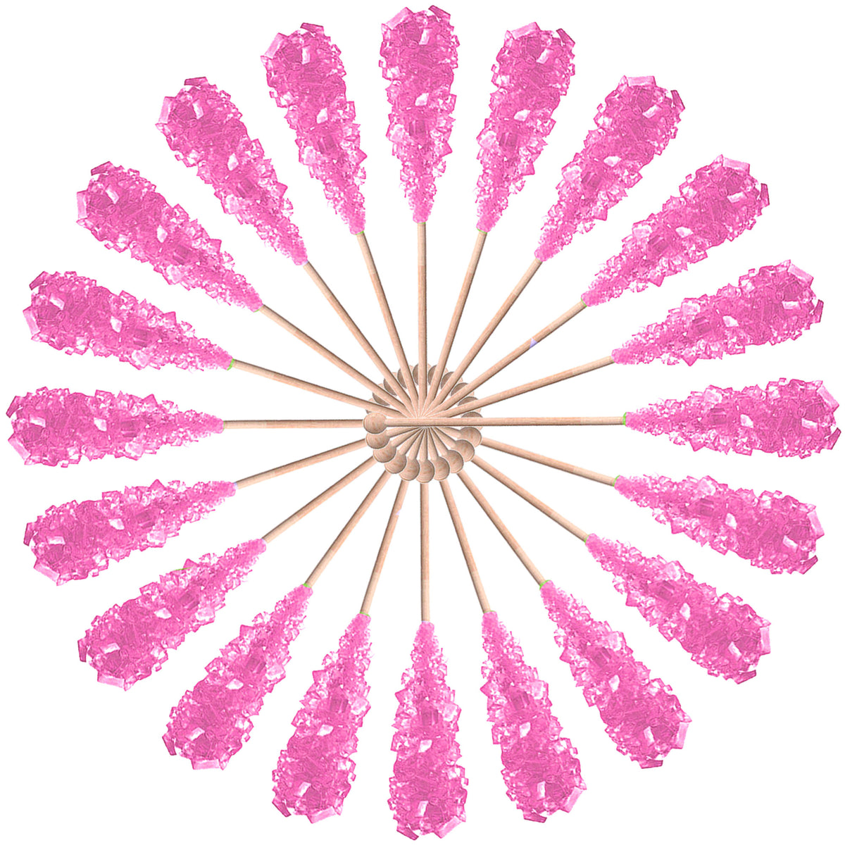 Pink 10 g rock candy sugar stick