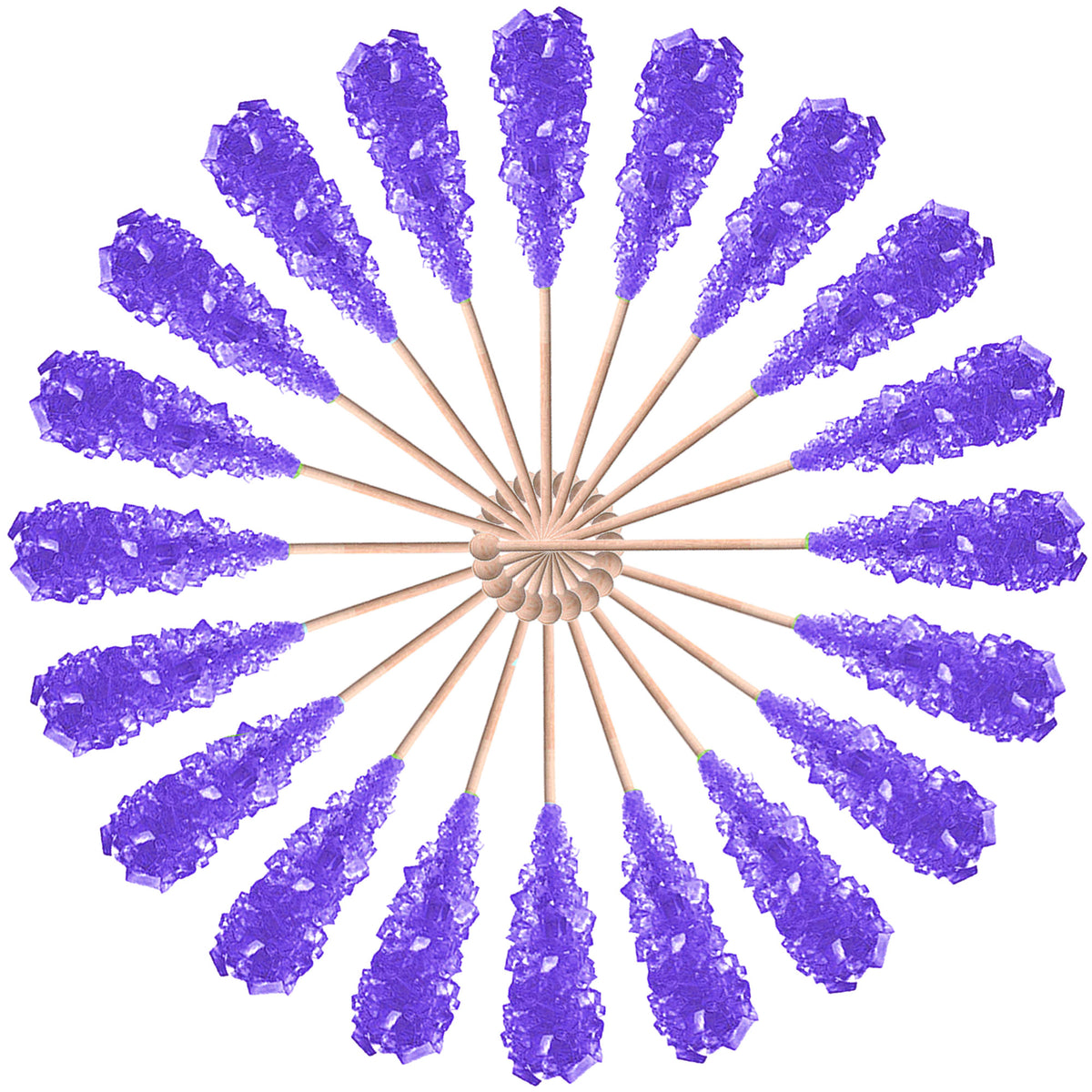 Purple 10 g rock candy sugar stick