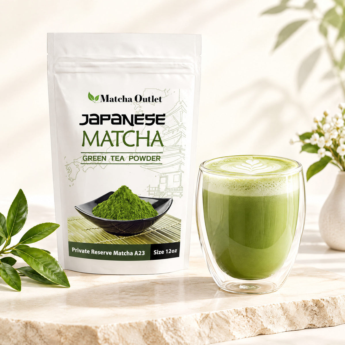 Private Reserve Matcha A23 Japanese matcha powder 12 oz bag