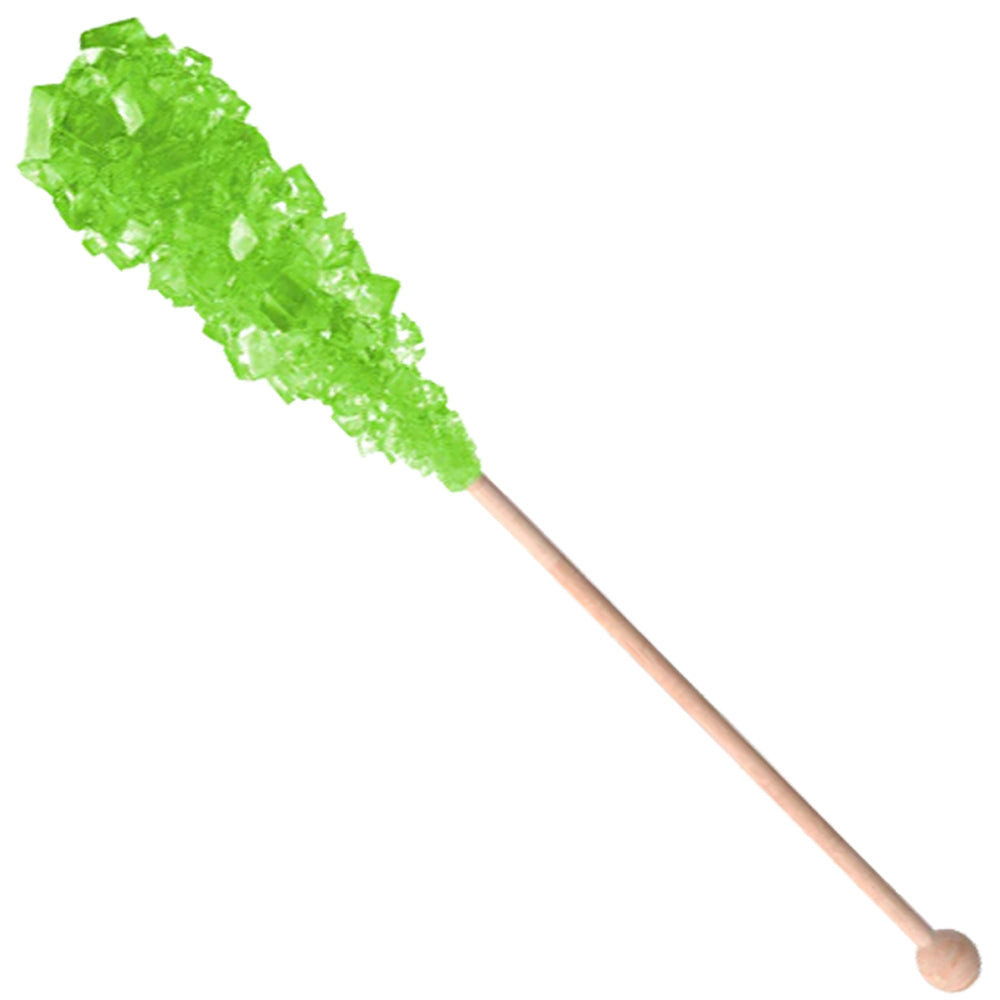 Green 10 g rock candy sugar stick