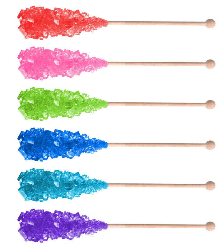 Assorted flavored 10 g rock candy sugar sticks