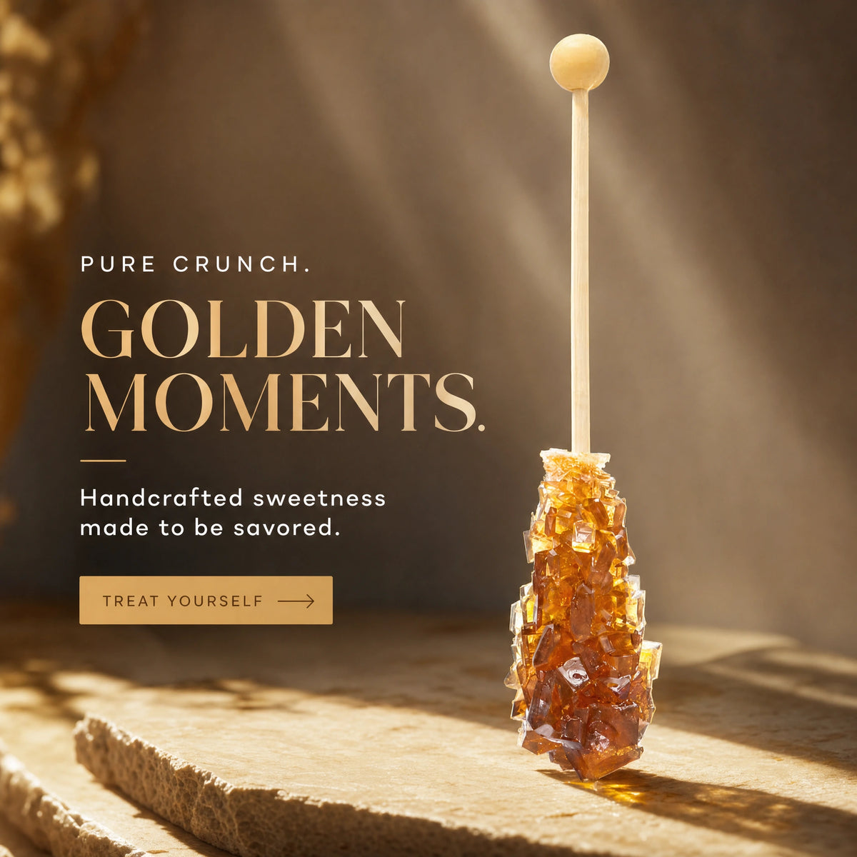Individually wrapped sugar sticks promotional display