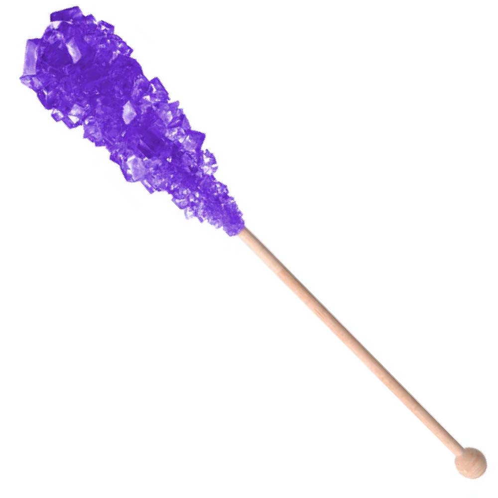 Purple 10 g rock candy sugar stick