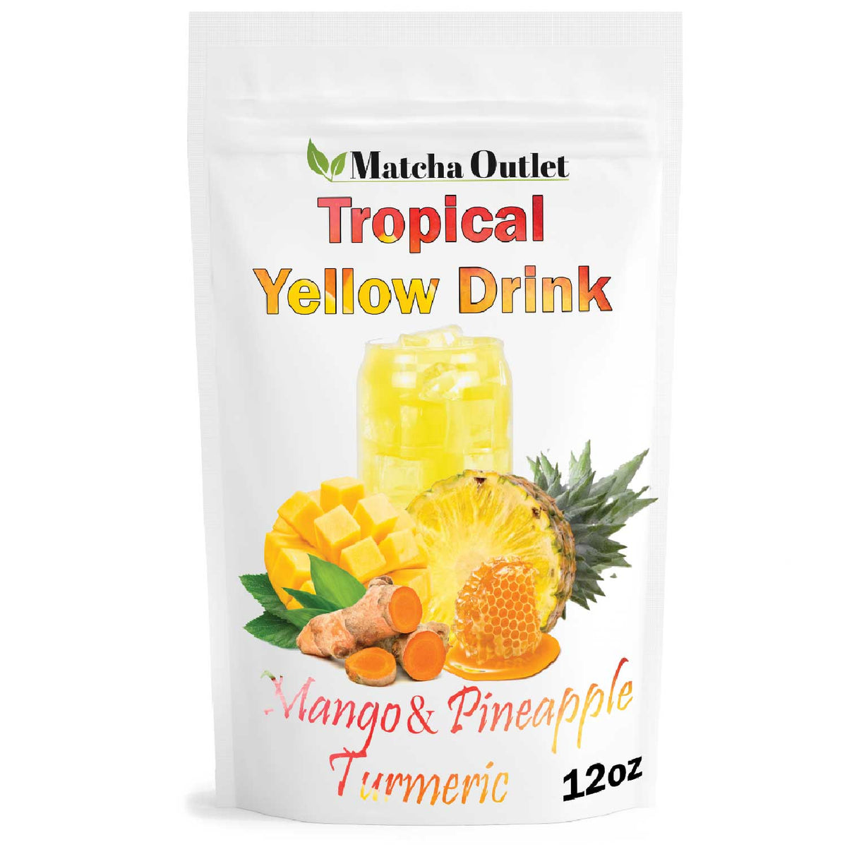 Yellow Drink mango, pineapple and honey tropical refresher mix