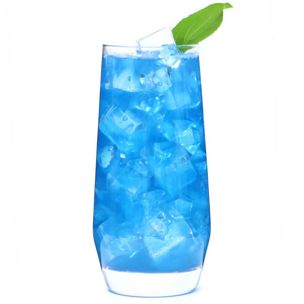 Blue spirulina berry and honey drink mix