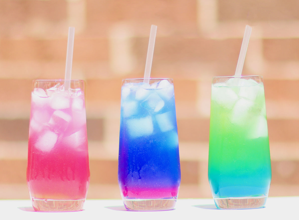 Blue Drink refresher mix with blue spirulina and berry flavor