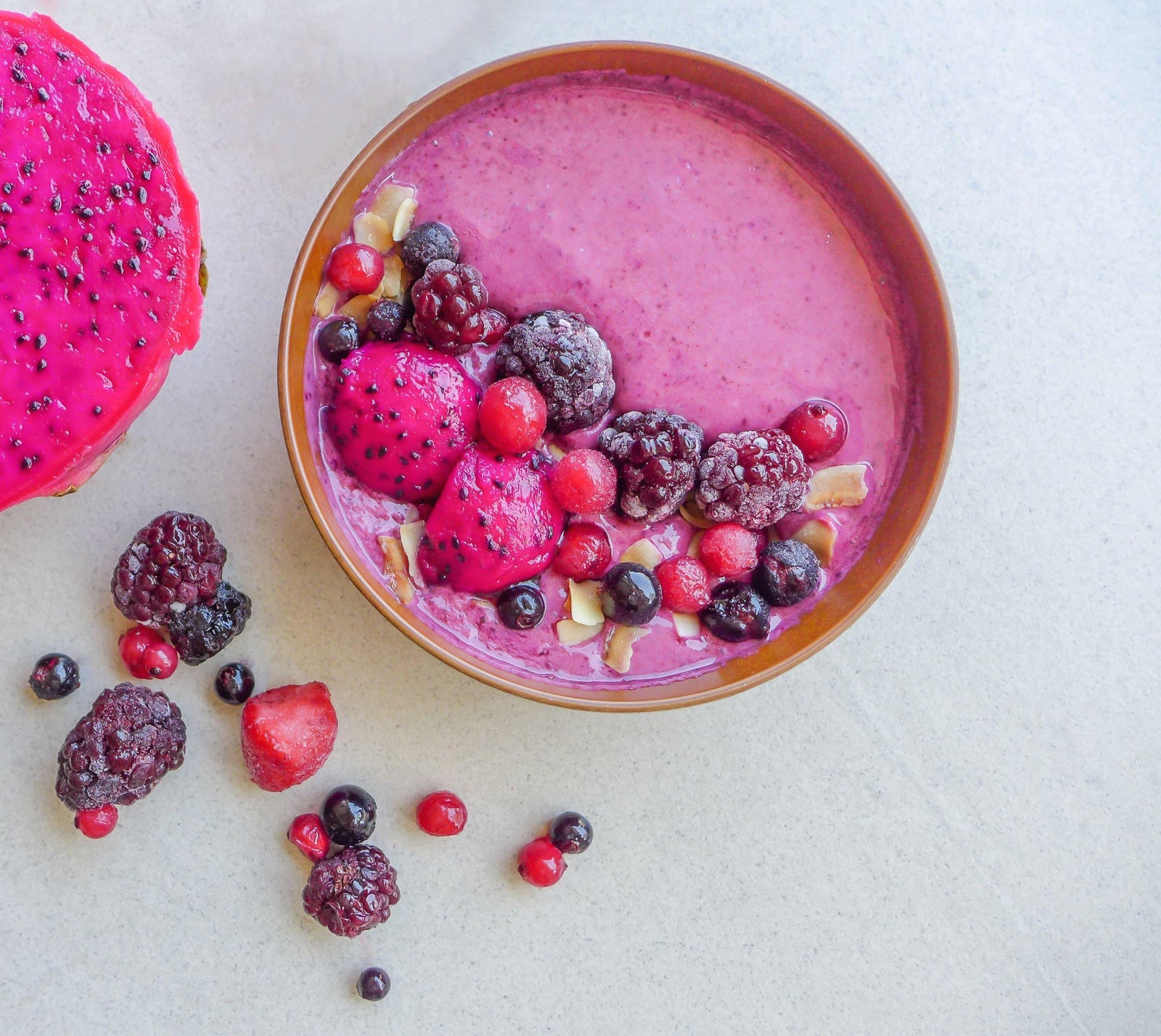 Freeze Dried Dragon Fruit Powder Natural Pitaya Powder Matcha Outlet 