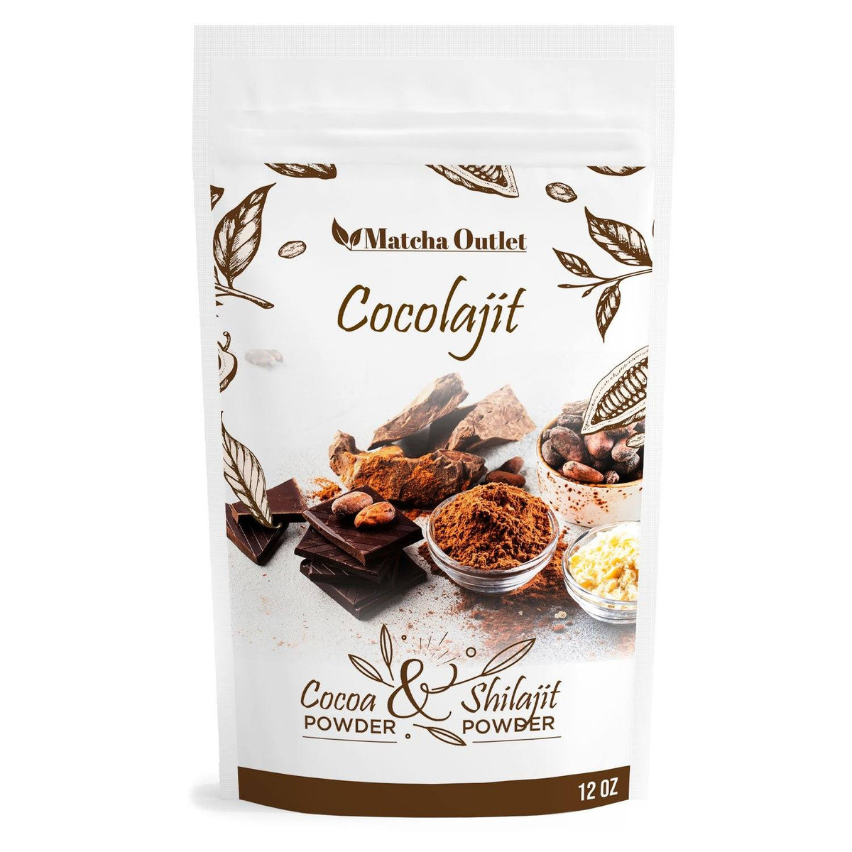 Cocolajit cocoa and shilajit powder blend