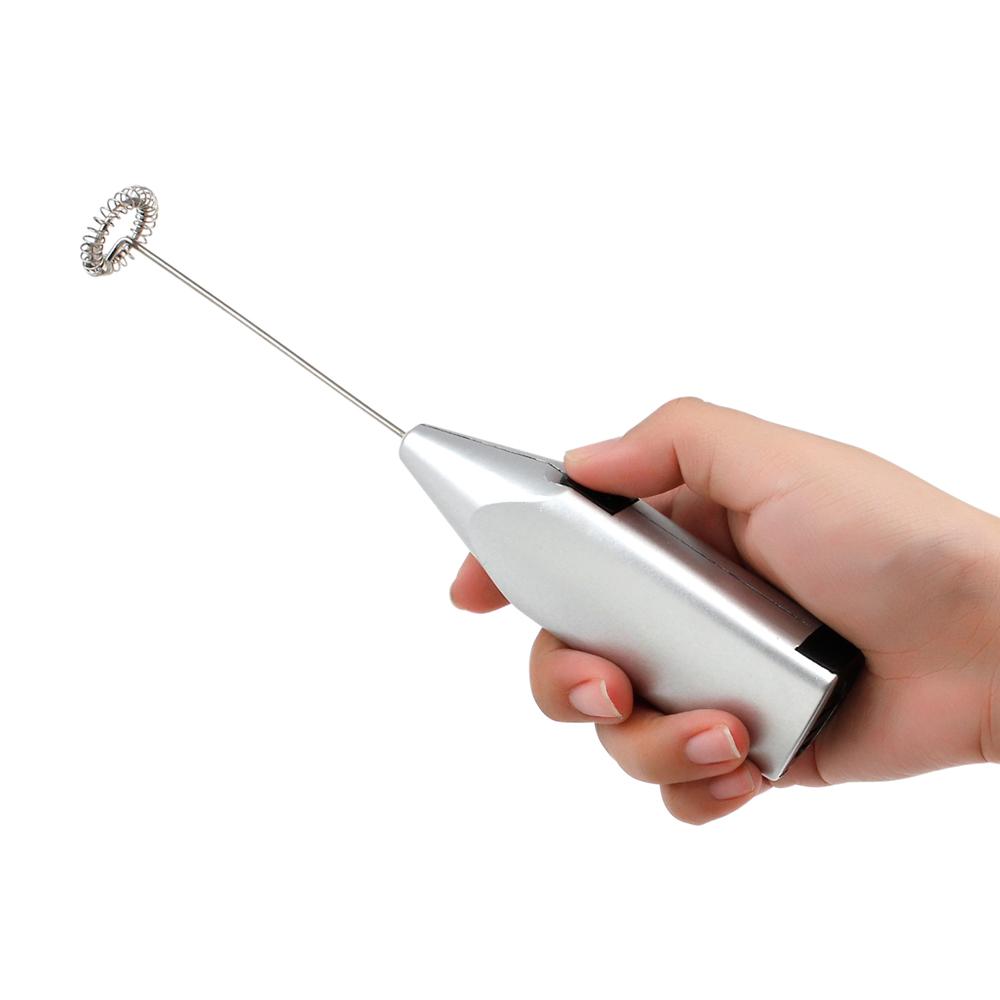 Silver Electric Frother perfect to combine Matcha with liquid Accessories Matcha Outlet 