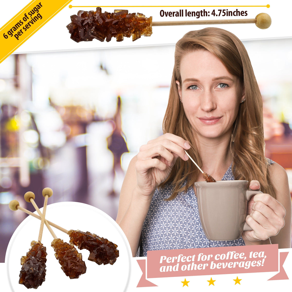 Wholesale individually wrapped sugar sticks for beverage service
